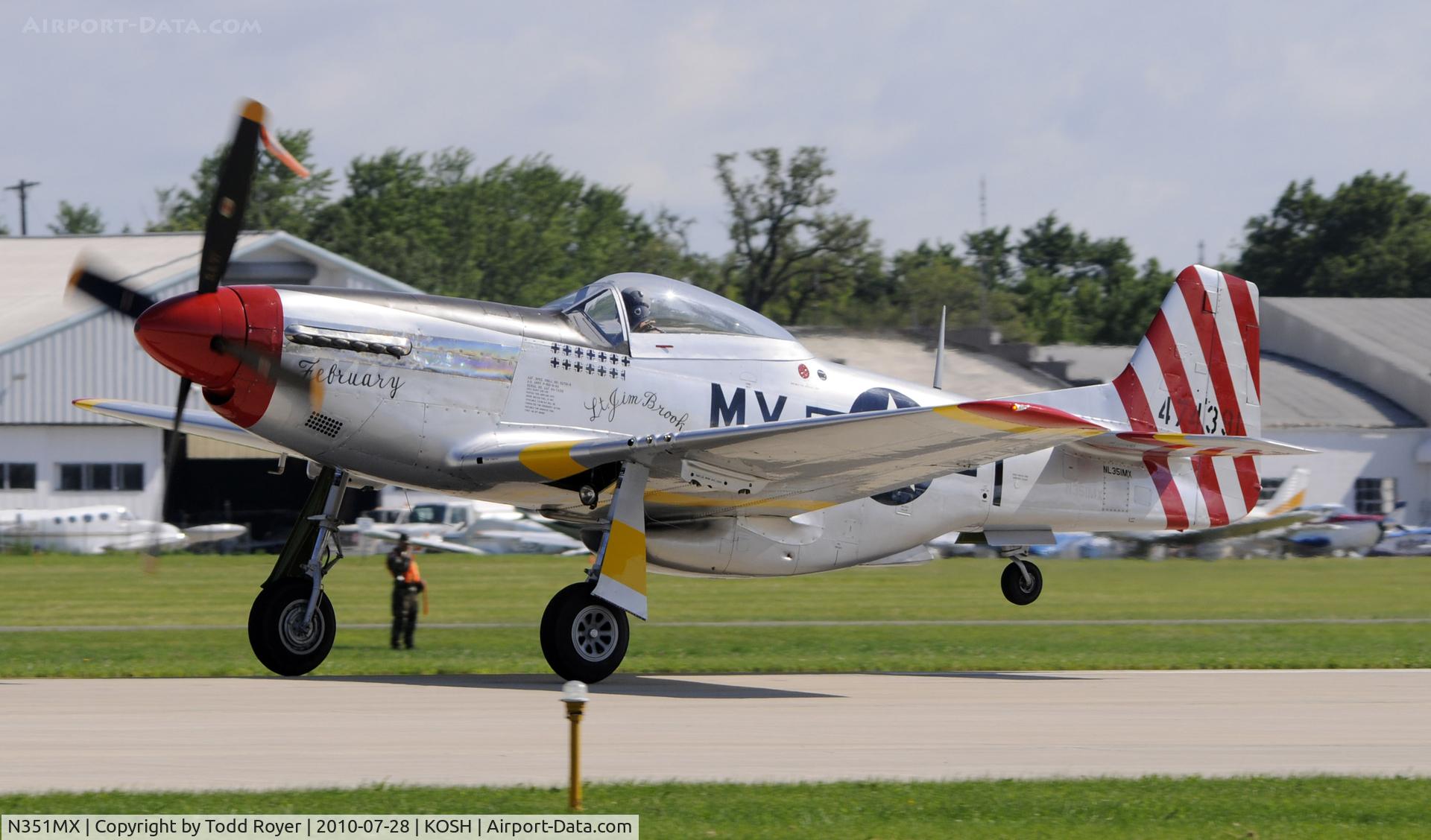 N351MX, 1944 North American P-51D Mustang C/N 122-40931 (44-74391), AIRVENTURE 2010