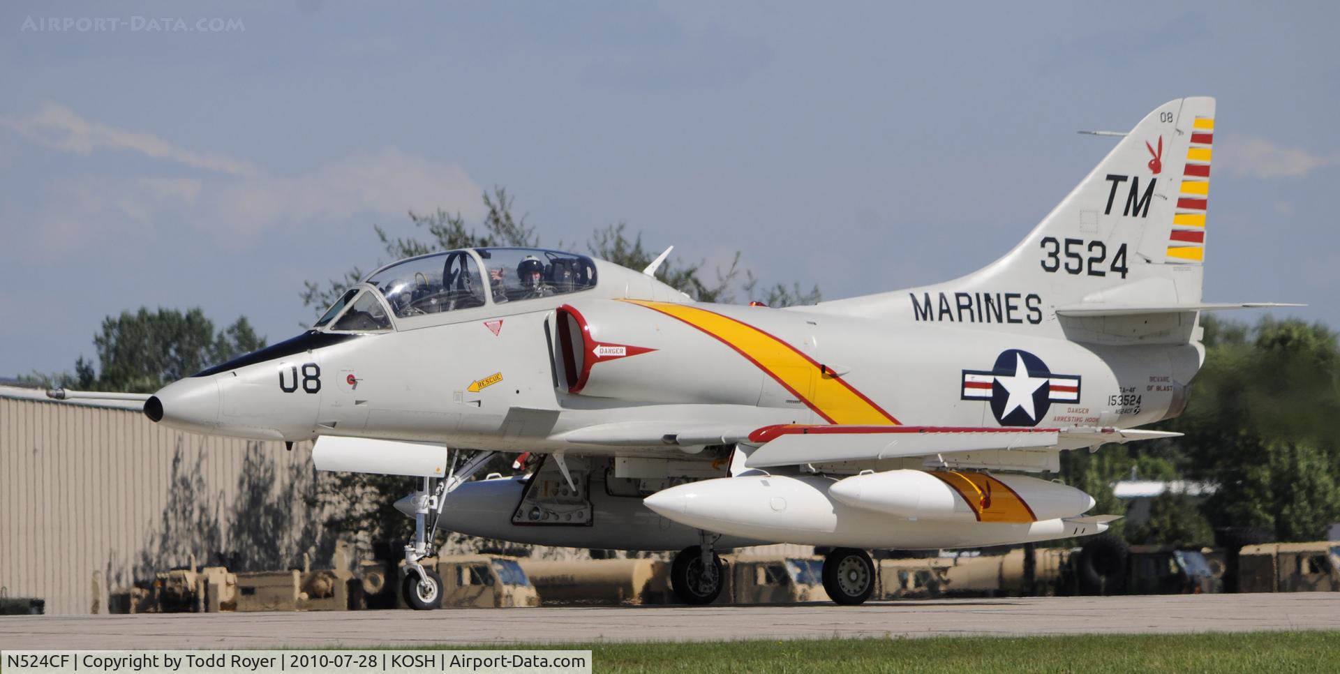N524CF, 1967 Douglas TA-4F Skyhawk C/N 13590, AIRVENTURE 2010