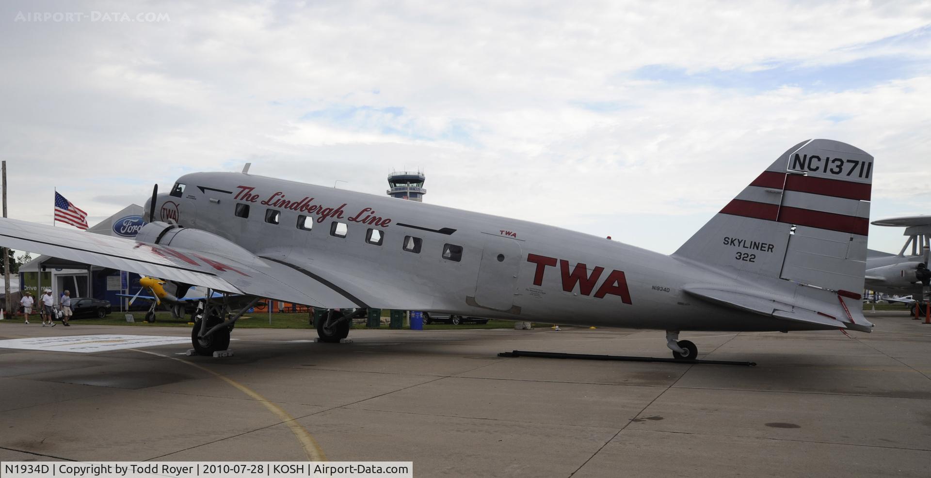 N1934D, 1935 Douglas DC-2-118B C/N 1368, AIRVENTURE 2010