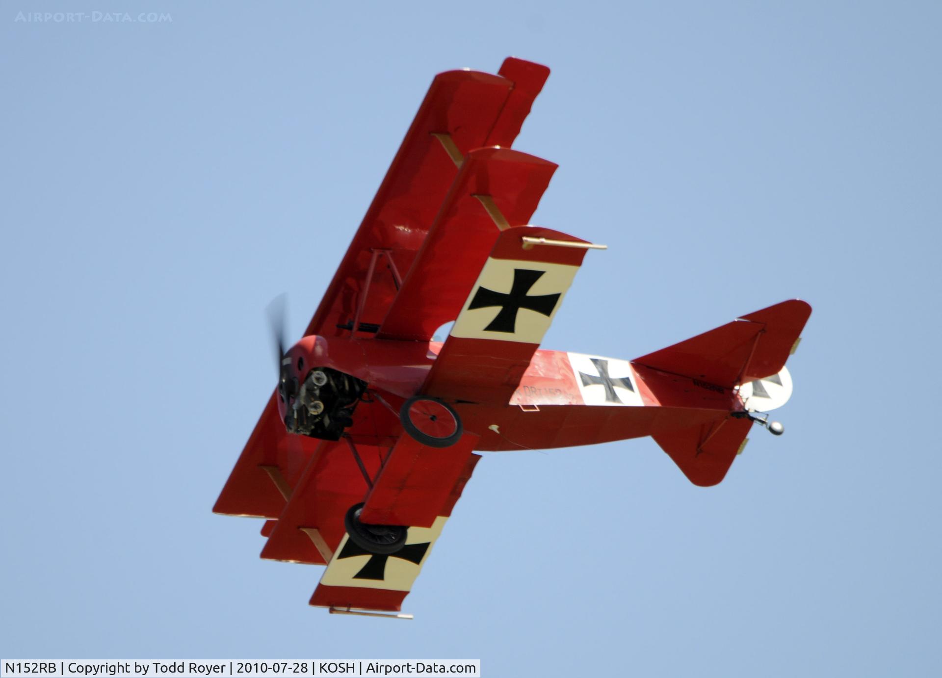 N152RB, 1978 Fokker DR-1 TRIPLANE C/N 20936, AIRVENTURE 2010