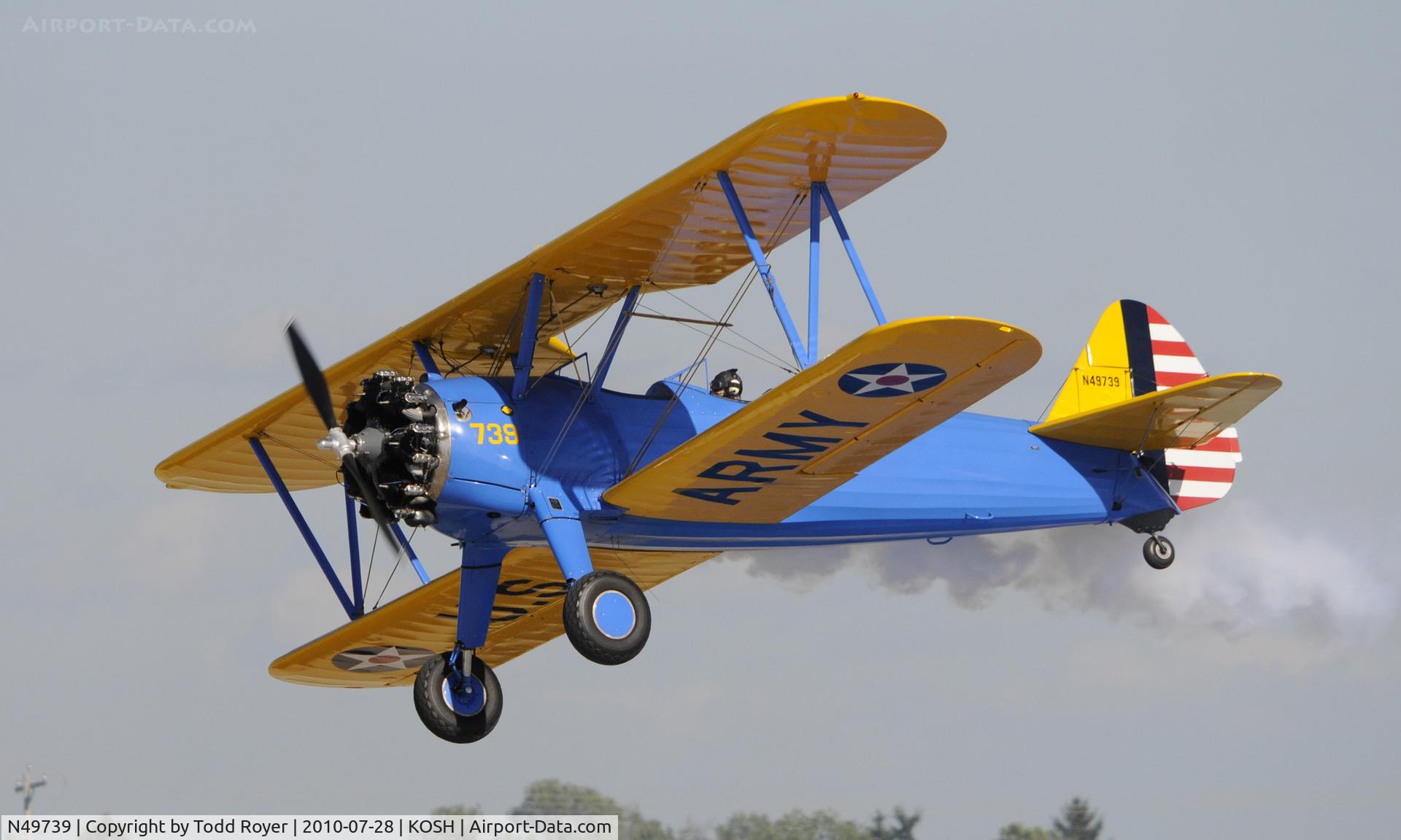 N49739, 1943 Boeing A75N1(PT17) C/N 75-4462, AIRVENTURE 2010