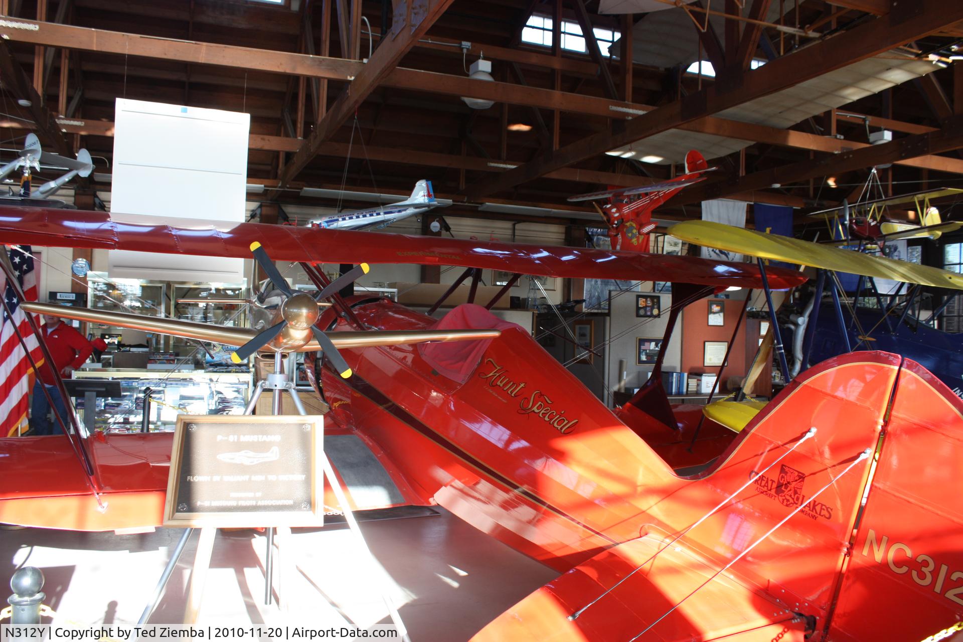 N312Y, 1929 Great Lakes 2T-1A Sport Trainer C/N 199, Seen on display at the Santa Maria Museum of Flight.