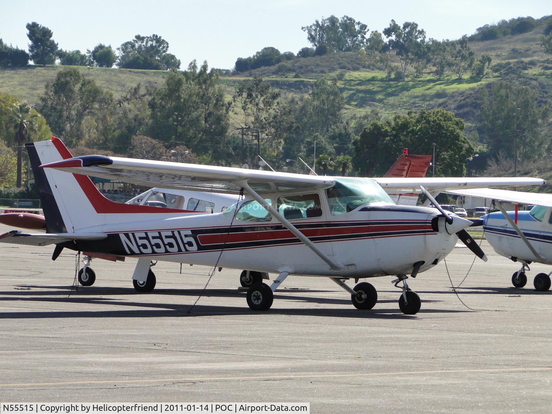 N55515, 1981 Cessna 172P C/N 17275195, Parked on the northside by Ballard Aviation
