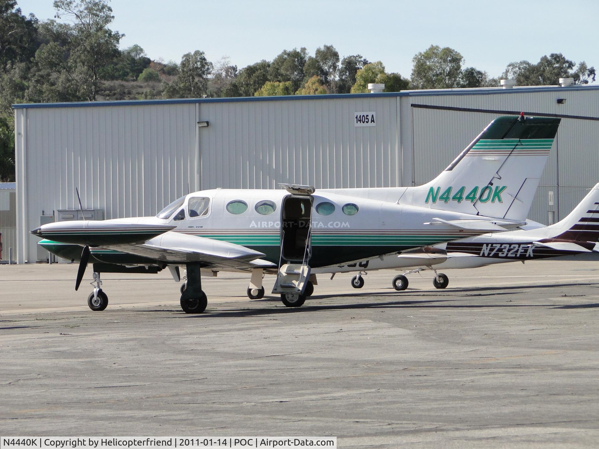 N4440K, 1974 Cessna 421B Golden Eagle C/N 421B0567, Parked at Howard Aviation