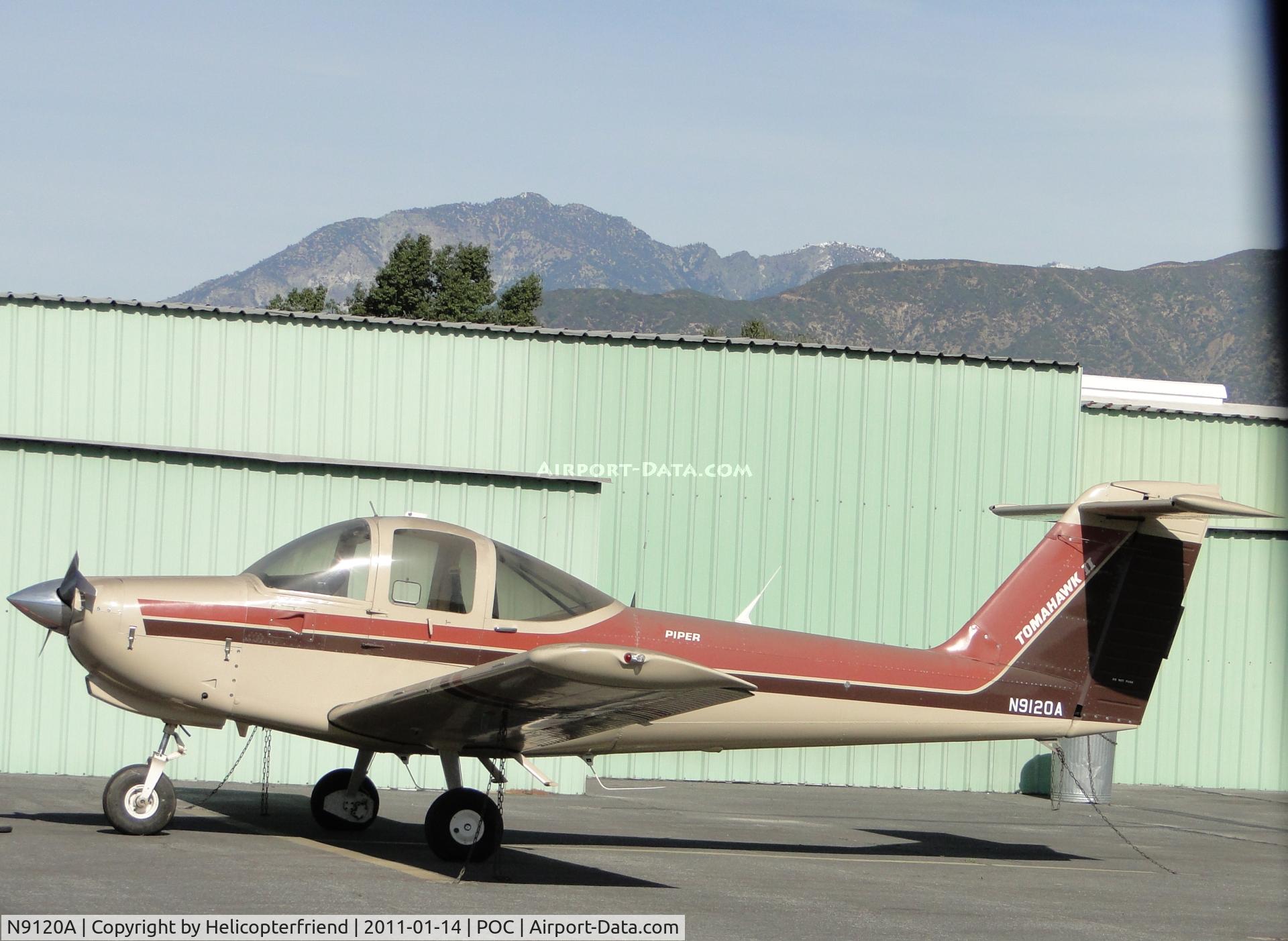 N9120A, 1982 Piper PA-38-112 Tomahawk C/N 38-82A0098, Parked in the north west parking area
