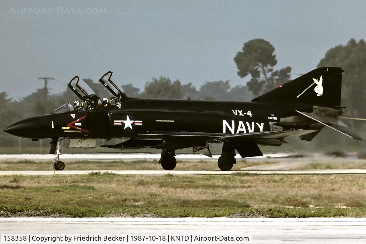158358, 1989 McDonnell F-4J Phantom II C/N 4107, taxying back to the flightlines