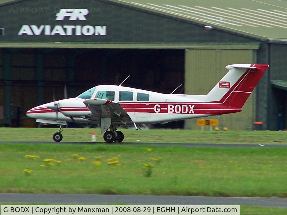 G-BODX, 1979 Beech 76 Duchess C/N ME-309, At BOH