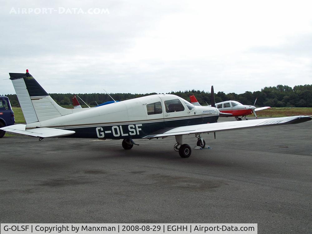 G-OLSF, 1989 Piper PA-28-161 Cadet C/N 2841284, Parket at the Bournemouth Aeroclub