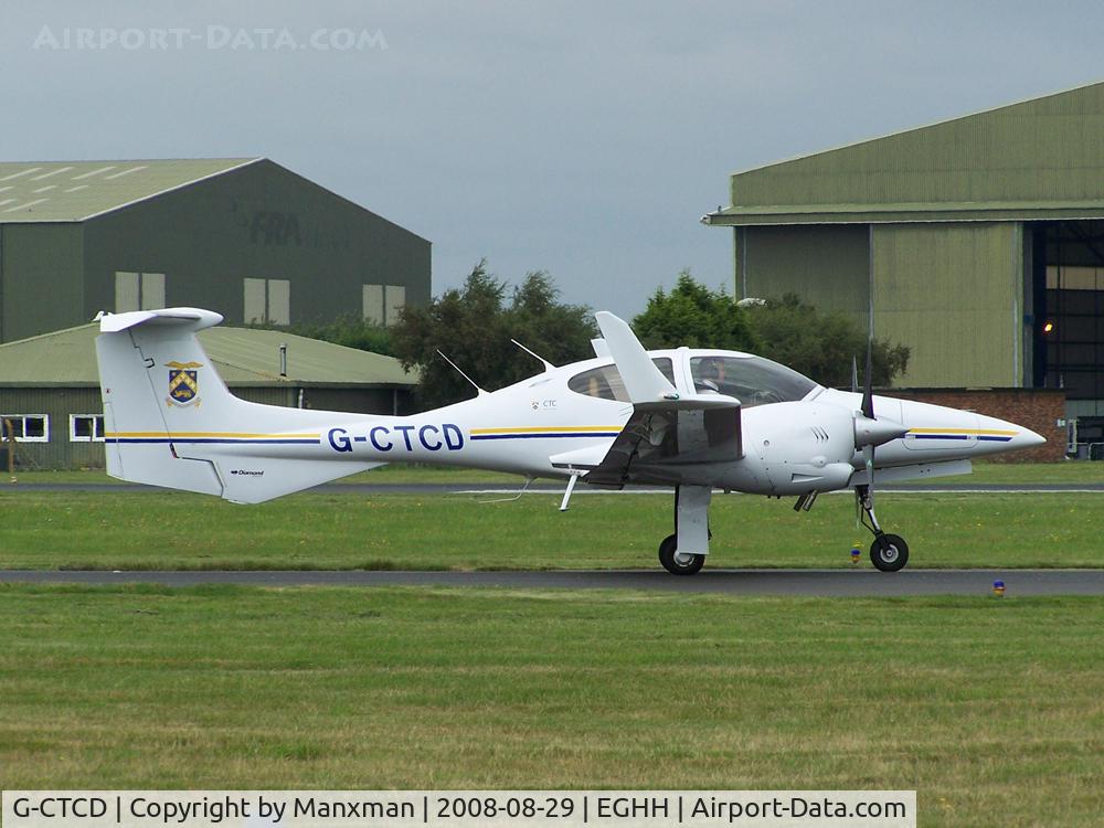 G-CTCD, 2005 Diamond DA-42 Twin Star C/N 42.079, DA-42 G-CTCD taxies past