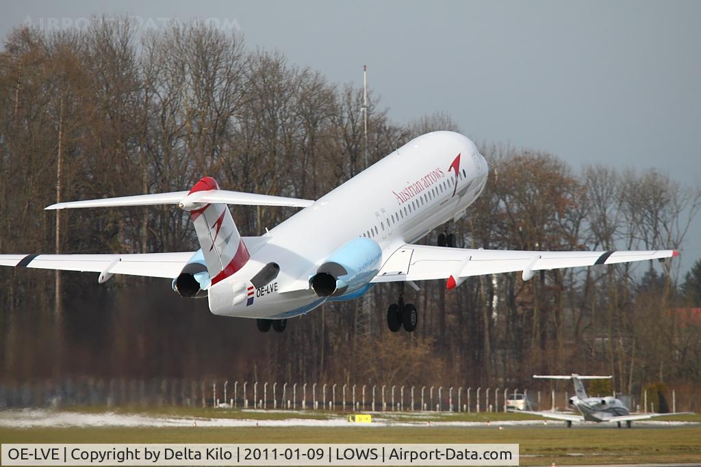 OE-LVE, 1994 Fokker 100 (F-28-0100) C/N 11499, TYR [VO] Austrian Arrows