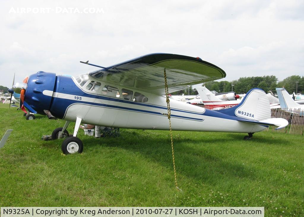 N9325A, 1949 Cessna 195A C/N 7404, EAA AirVenture 2010