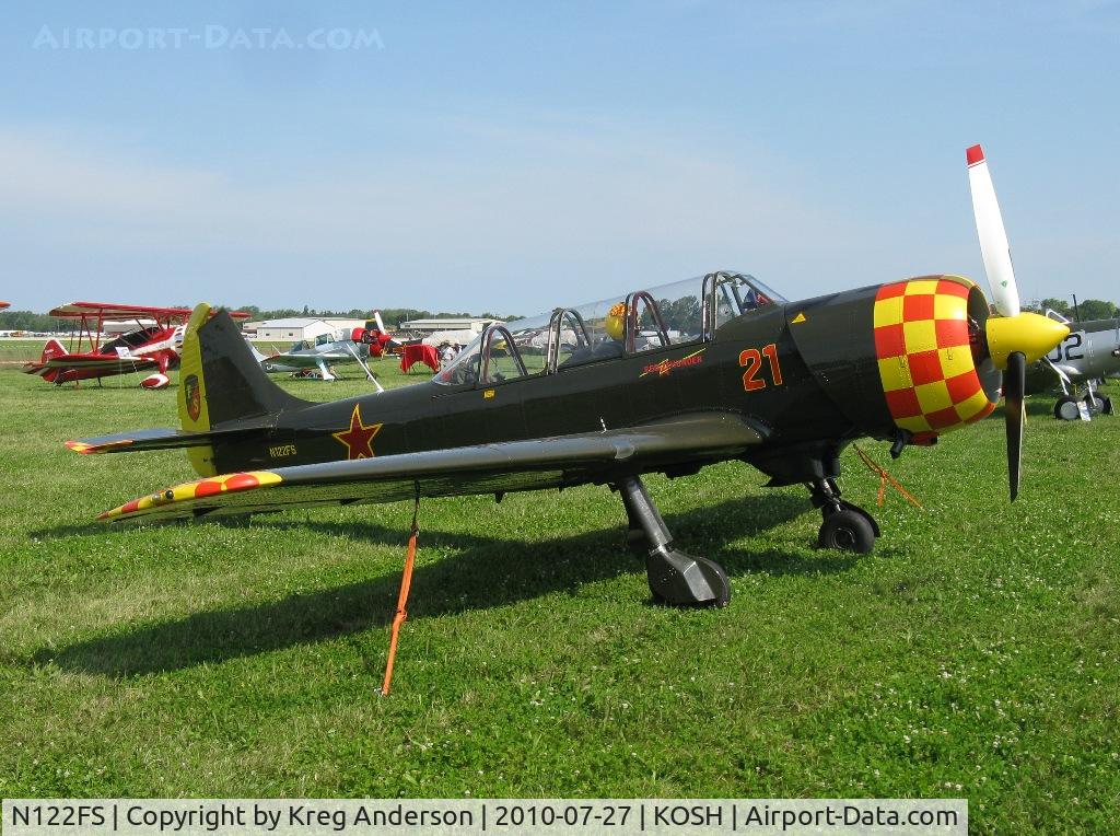 N122FS, 2003 Yakovlev (Aerostar) Yak-52TW C/N 0312408, EAA AirVenture 2010