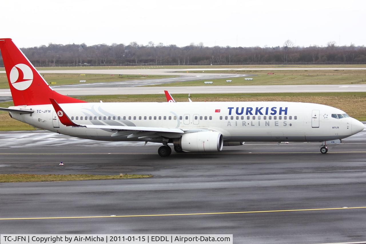 TC-JFN, 1999 Boeing 737-8F2 C/N 29776, Turkish Airlines, Name: Bitlis