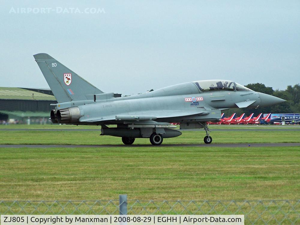 ZJ805, 2004 Eurofighter EF-2000 Typhoon T1 C/N 0019/BT006, One of two Typhoons in at BOH