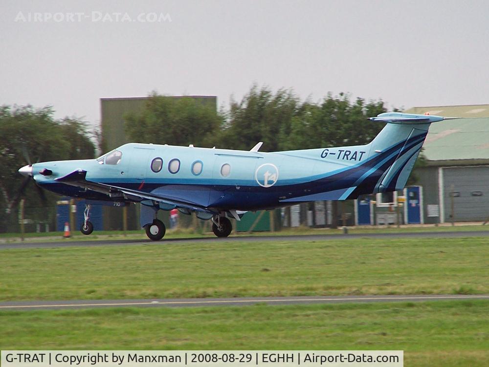 G-TRAT, 2006 Pilatus PC-12/45 C/N 710, Pilatus PC-12 G-TRAT arrives at BOH