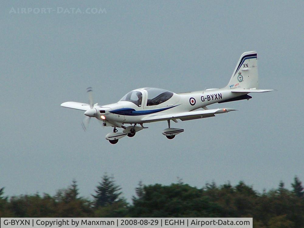 G-BYXN, 2001 Grob G-115E Tutor T1 C/N 82174/E, Grob G-BYXN returns to BOH after its sea front display
