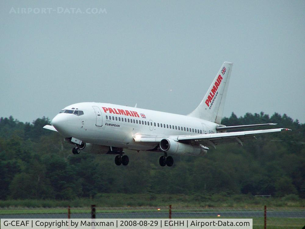 G-CEAF, 1974 Boeing 737-229 C/N 20910, EAL B737-200 G-CEAF arrives