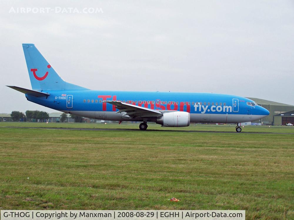 G-THOG, 1997 Boeing 737-31S C/N 29057, Thomsonfly B737 G-THOG departs