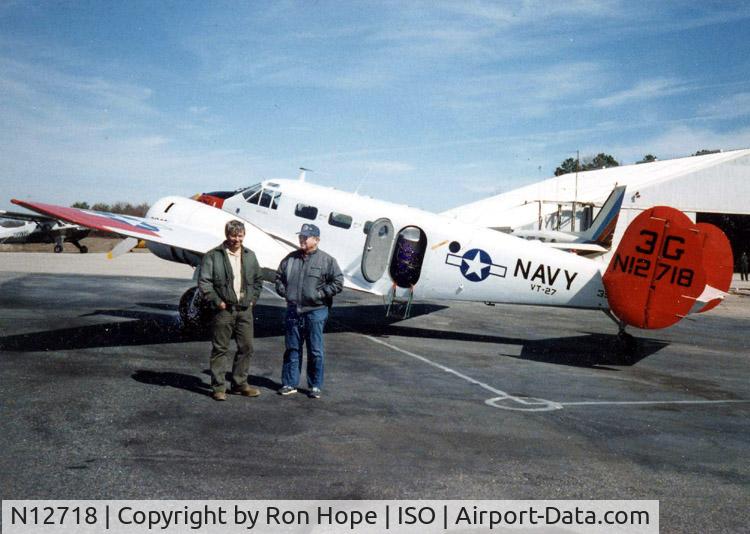 N12718, 1942 Beech UC-45J Expeditor C/N 39750, Taken sometime in the mid-1980's