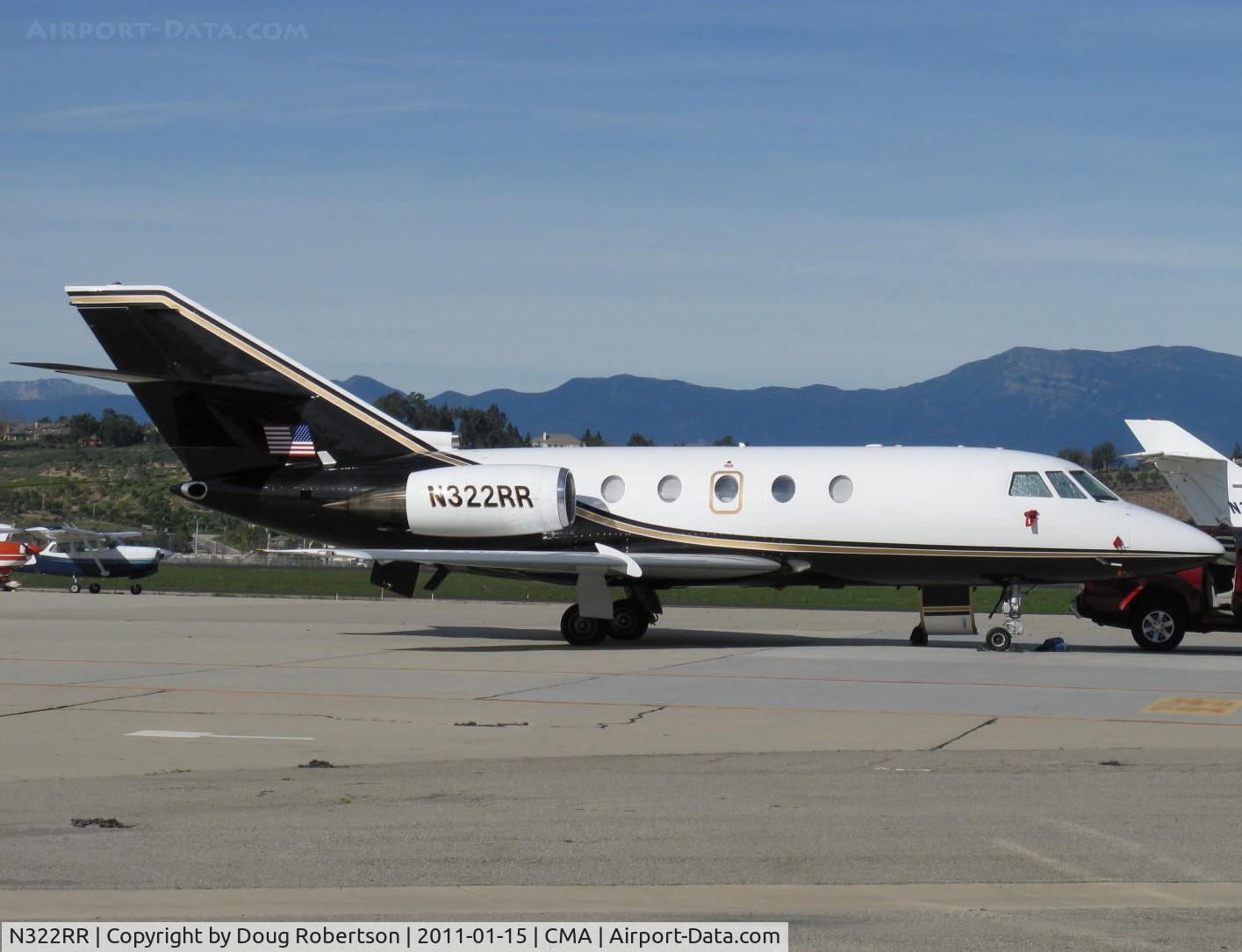 N322RR, 1995 Dassault Falcon 200 (20H) C/N 514, 1995 Dassault-Breguet MYSTERE FALCON 200, two Garrett ATF-3-6A-4C Turbofans 5,200 lb st each, Max cruise 470 kts, 541 mph, Special Flight Permit-ferry flights