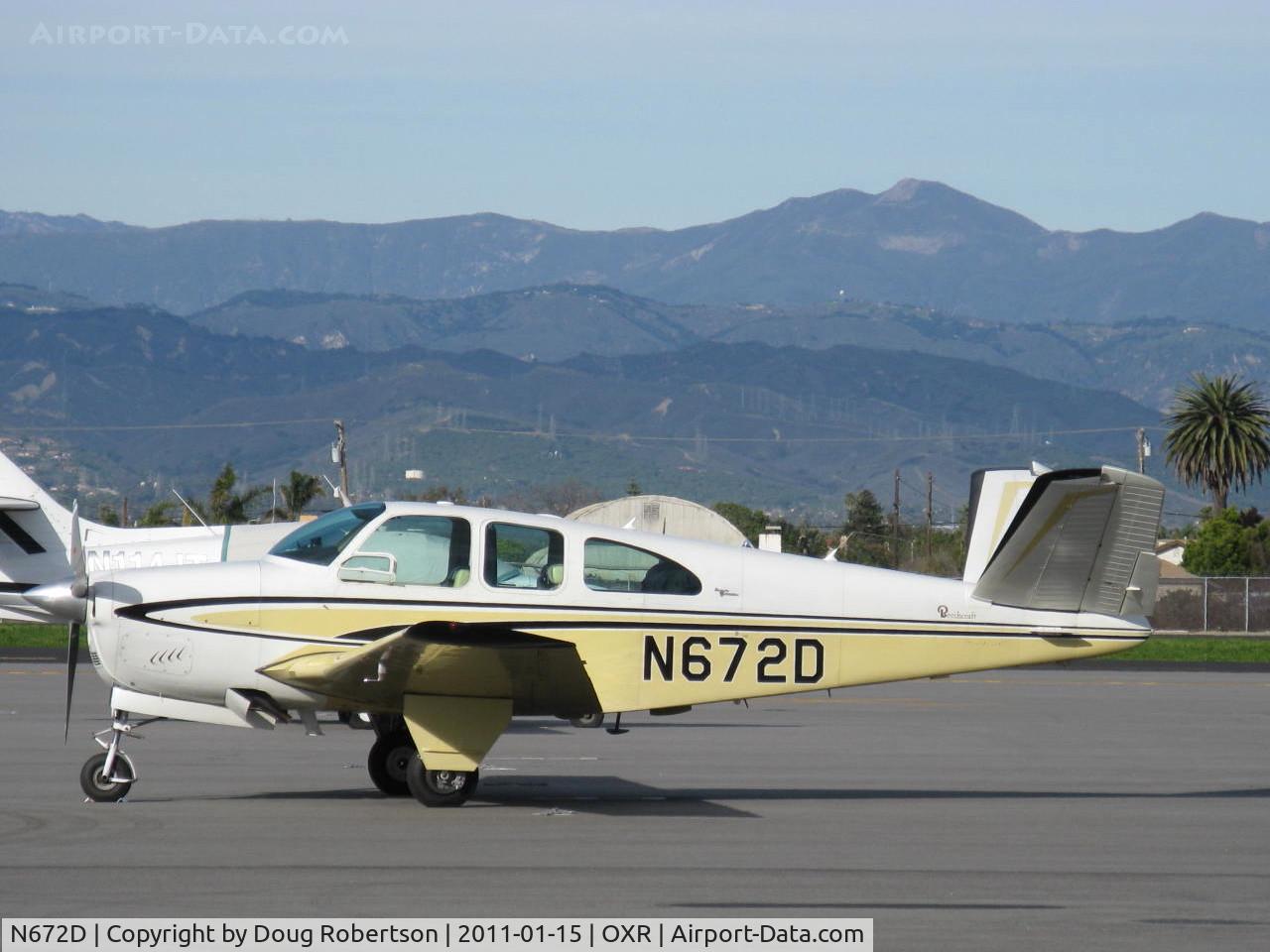 N672D, 1963 Beech P35 Bonanza C/N D-7204, 1963 Beech P35 BONANZA, Continental IO-470-N 260 Hp