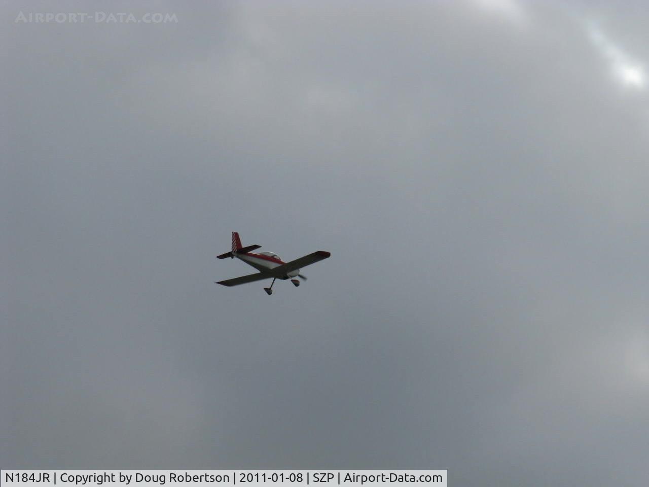 N184JR, 2001 Vans RV-8 C/N 81166, 2001 Rausch VAN's RV-8, Lycoming IO-360-A&C 200 Hp, takeoff climb Rwy 22