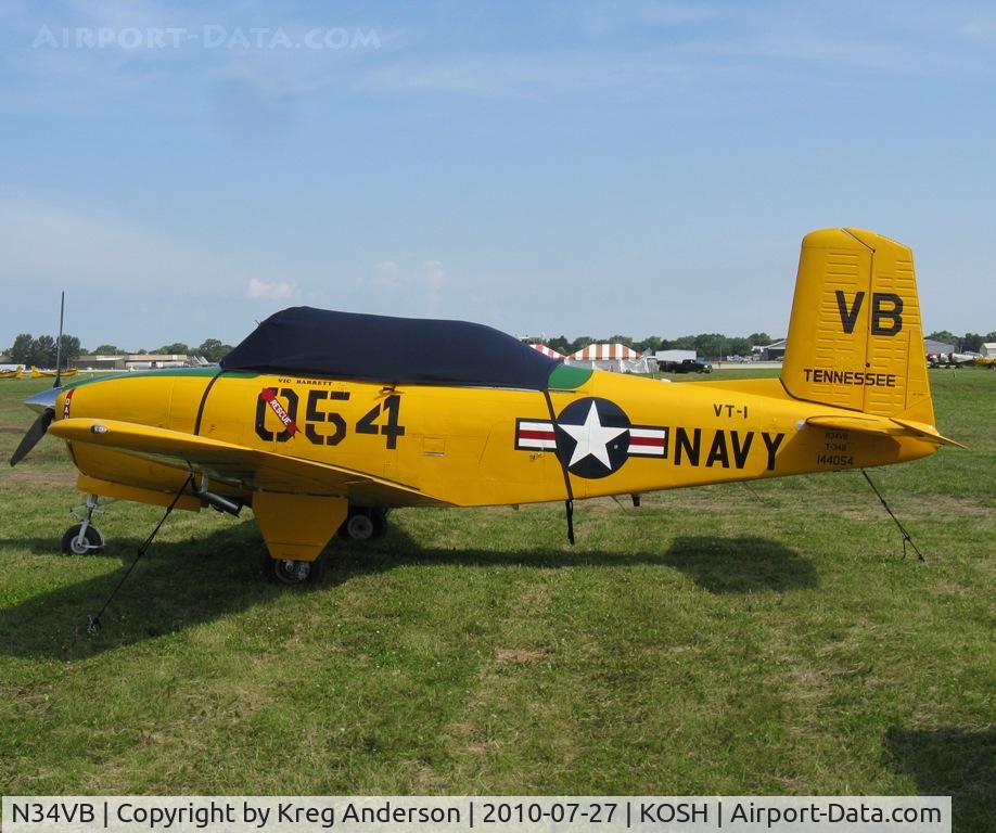 N34VB, Beech T-34A Mentor (45) Mentor C/N BG-361, EAA AirVenture 2010
