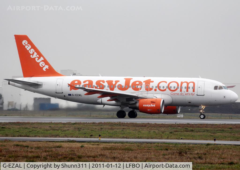 G-EZAL, 2006 Airbus A319-111 C/N 2754, Ready for take off rwy 32R after maintenance @ AFI...