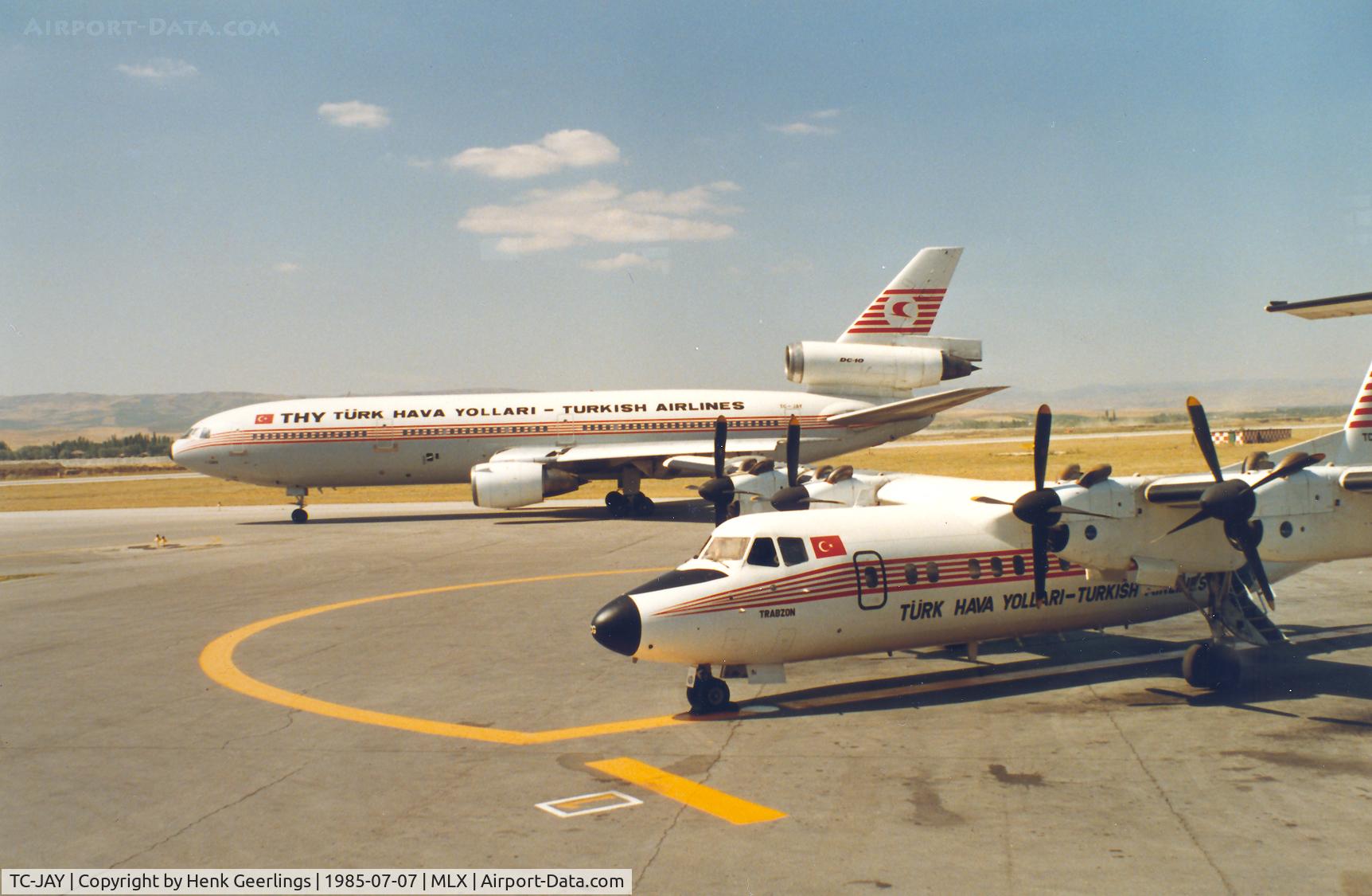 TC-JAY, 1973 McDonnell Douglas DC-10-10F C/N 46907, Turkish Airlines , DC-10 at Malatya Airport