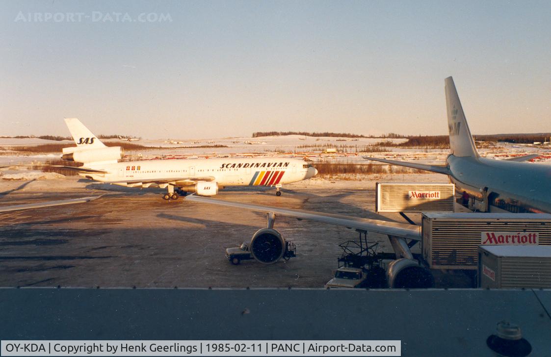 OY-KDA, 1975 McDonnell Douglas DC-10-30 C/N 46870, SAS at ANC