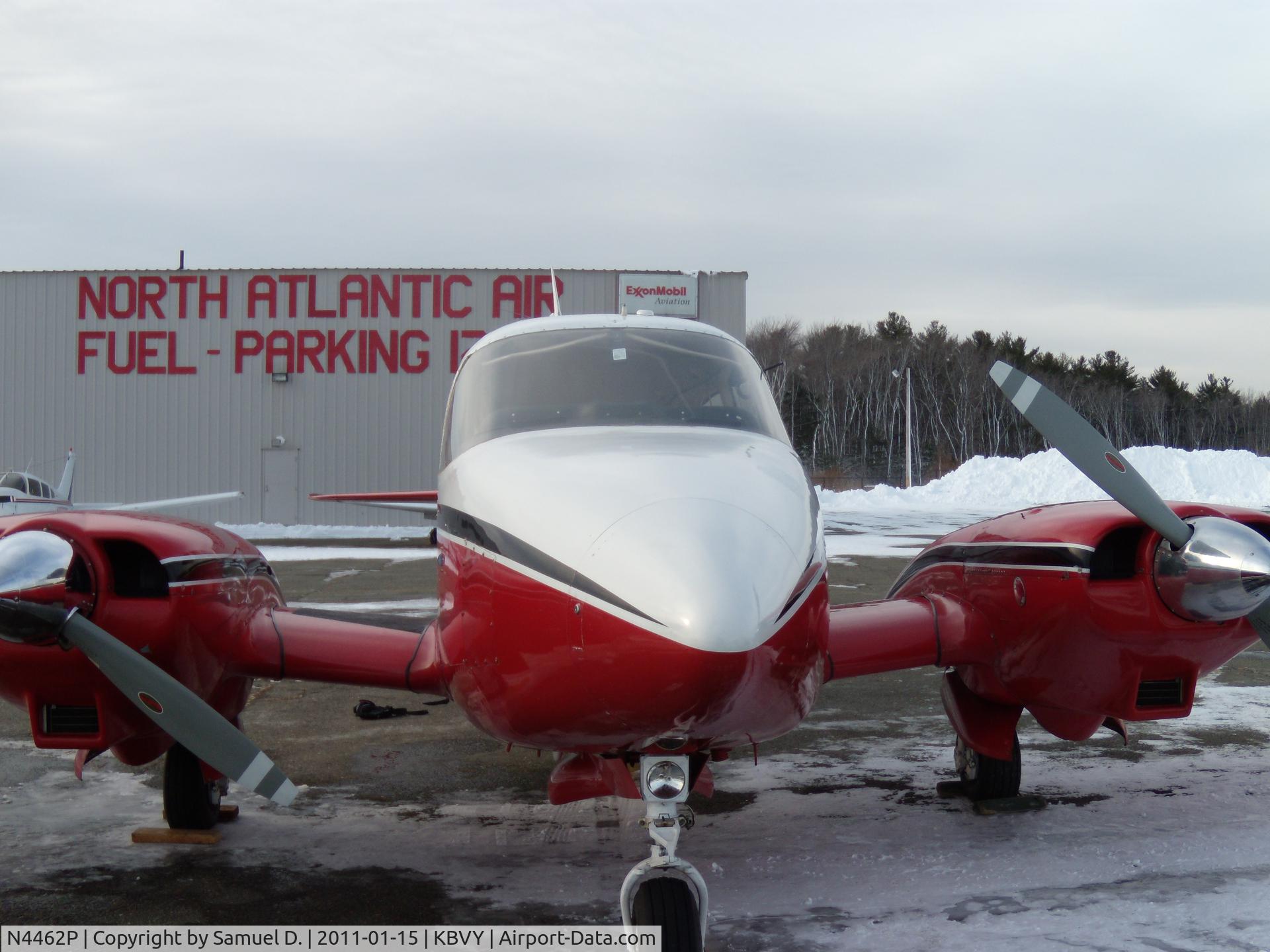 N4462P, 1962 Piper PA-23-160 Apache C/N 23-1983, nose view @ beverly flight center (KBVY)