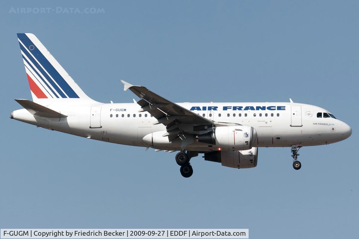 F-GUGM, 2006 Airbus A318-111 C/N 2750, on final RW07R