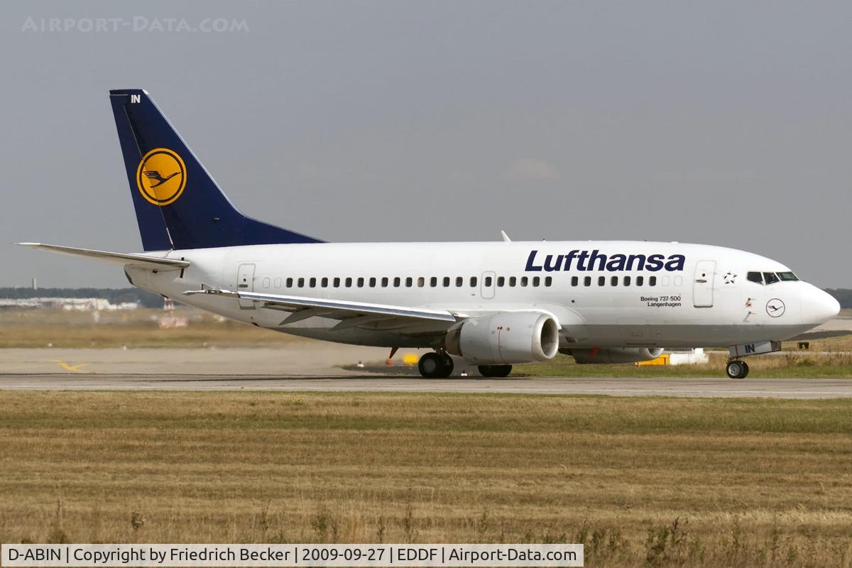 D-ABIN, 1991 Boeing 737-530 C/N 24938, deaprture via RW18R