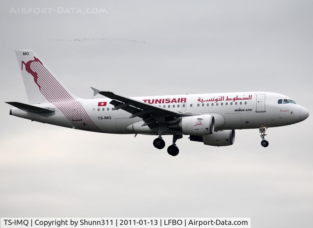 TS-IMQ, 2007 Airbus A319-112 C/N 3096, Landing rwy 32L