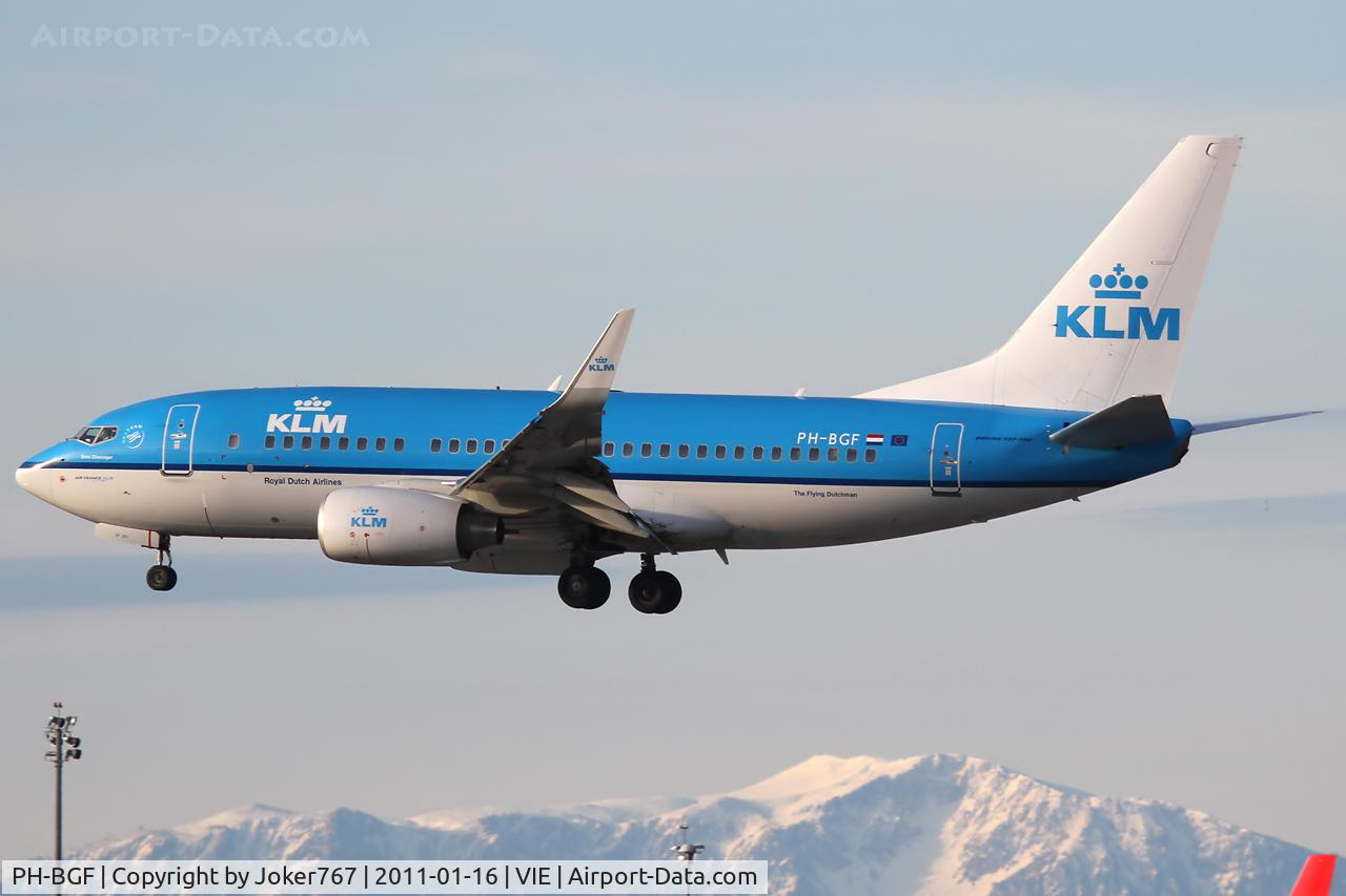 PH-BGF, 2008 Boeing 737-7K2 C/N 30365, KLM - Royal Dutch Airlines