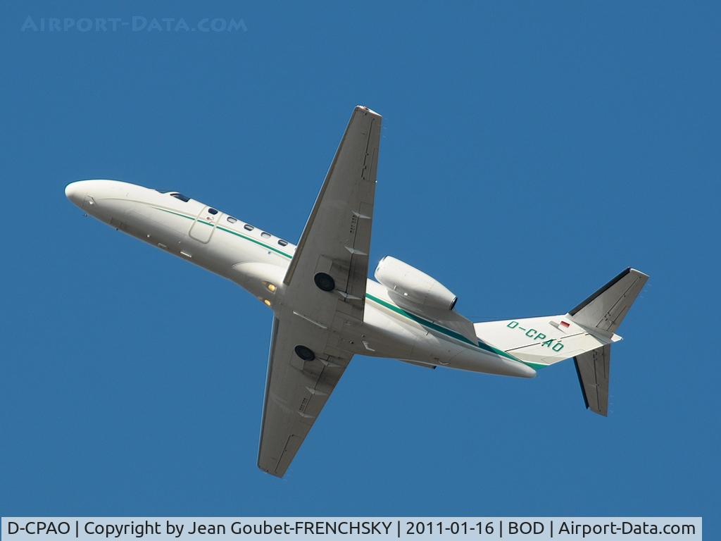 D-CPAO, 2008 Cessna 525B CitationJet CJ3 C/N 525B-0232, take off runway 23