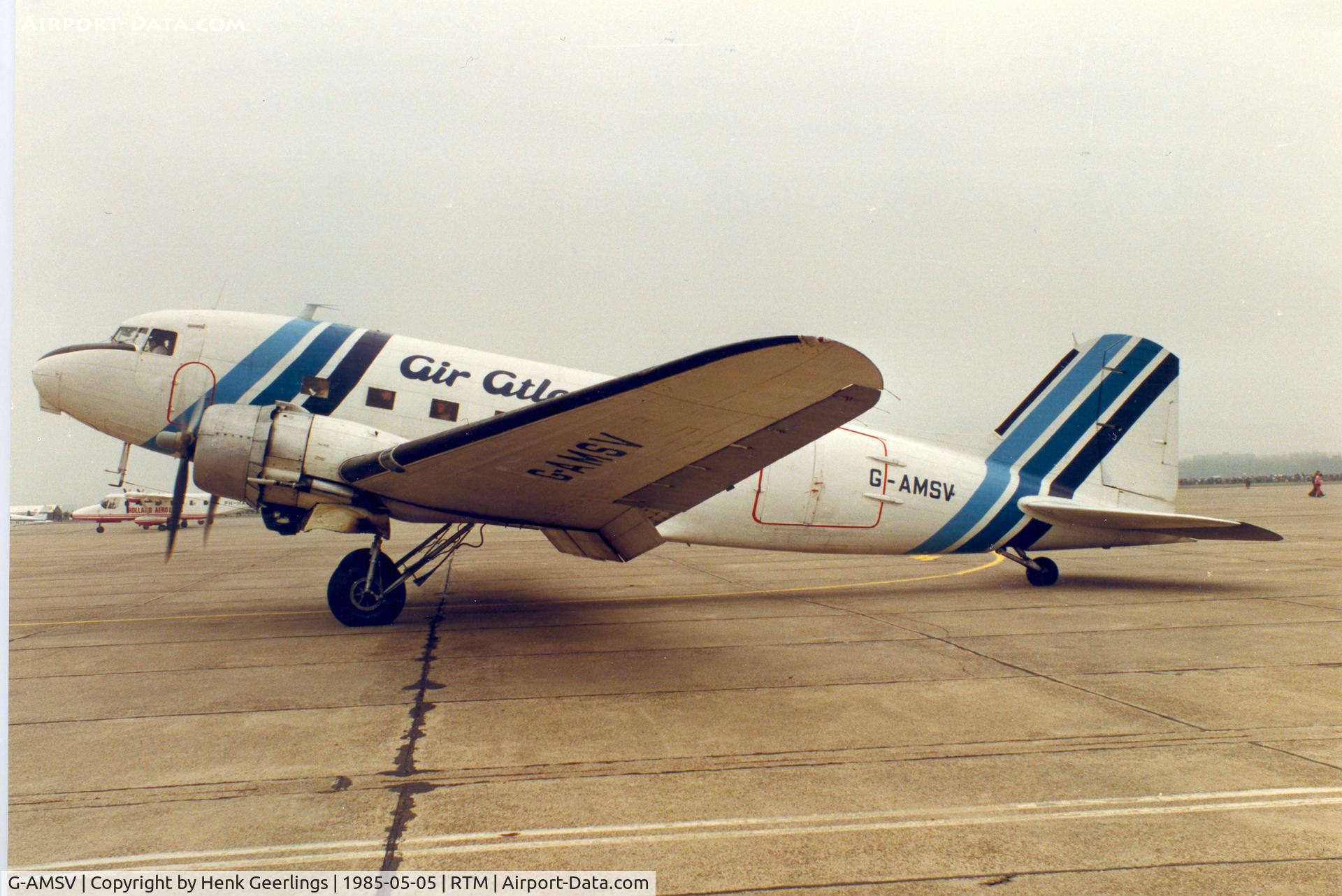 G-AMSV, 1944 Douglas DC-3A-467 (C-47B) C/N 16072, Air Atlantique , C47B at Rotterdam