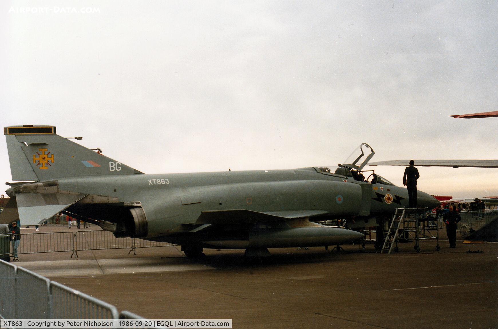 XT863, 1968 McDonnell Douglas Phantom FG1 C/N 2463, Phantom FG.1 of 111 Squadron on display at the 1986 RAF Leuchars Airshow.