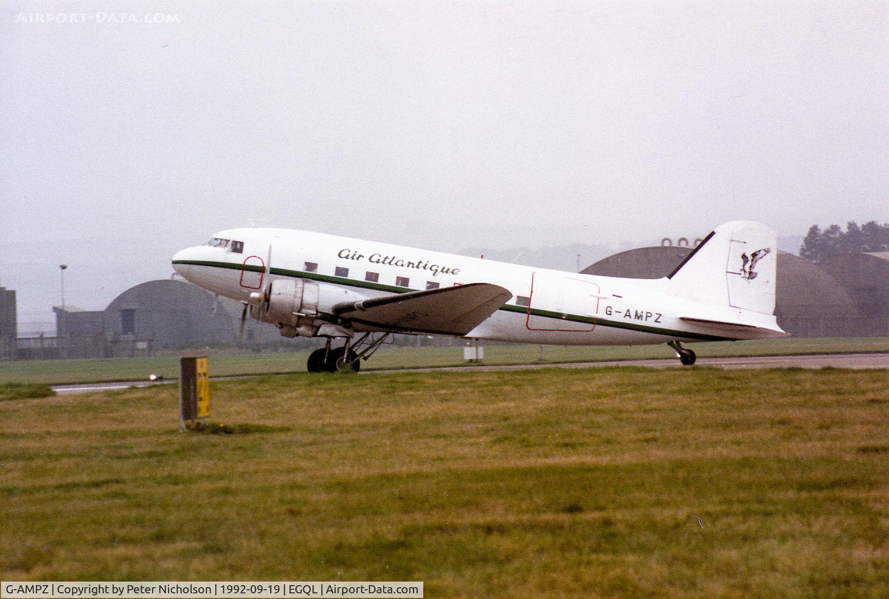 G-AMPZ, 1944 Douglas C-47B Dakota 4 (DC-3) C/N 16124/32872, Air Atlantique charter flight at the 1992 RAF Leuchars Airshow.