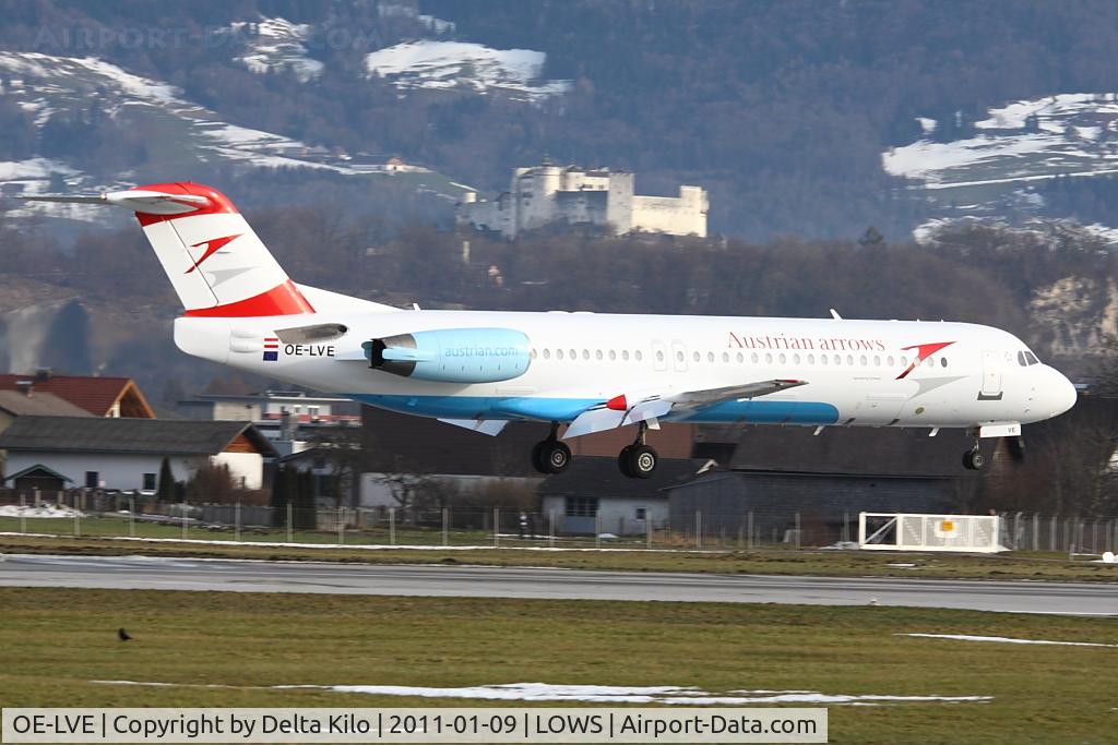 OE-LVE, 1994 Fokker 100 (F-28-0100) C/N 11499, TYR [VO] Austrian Arrows