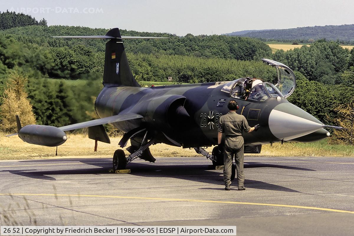26 52, Lockheed F-104G Starfighter C/N 683-7312, start up