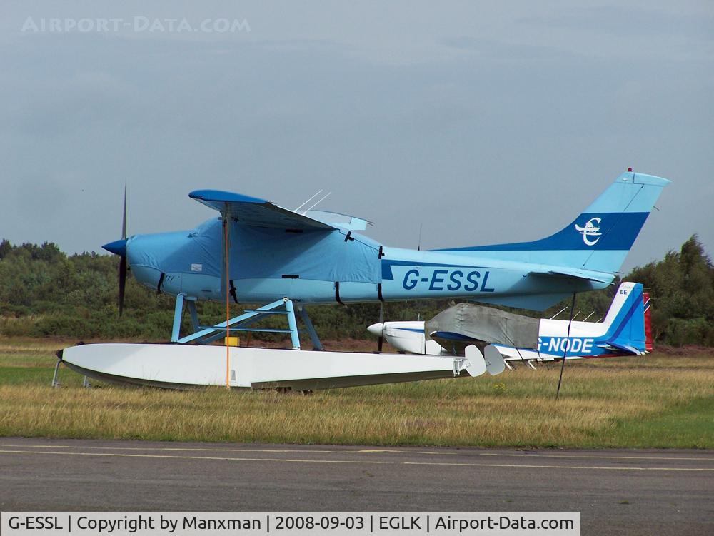 G-ESSL, 1981 Cessna 182R Skylane C/N 182-67947, Cessna 182 Sea plane on dry land at Blackbushe