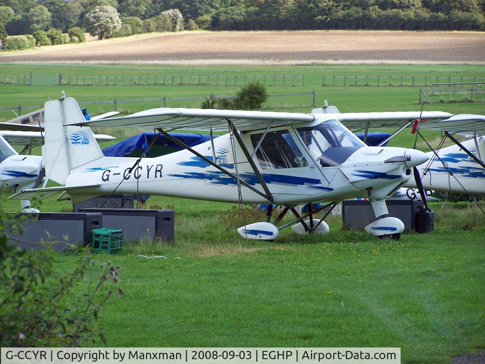 G-CCYR, 2004 Comco Ikarus C42 FB80 C/N 0408-6612, One of a number of Ikarus C42s at Popham