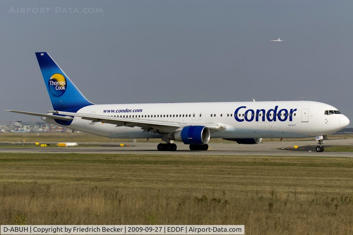 D-ABUH, 1994 Boeing 767-330/ER C/N 26986, departing via RW18W