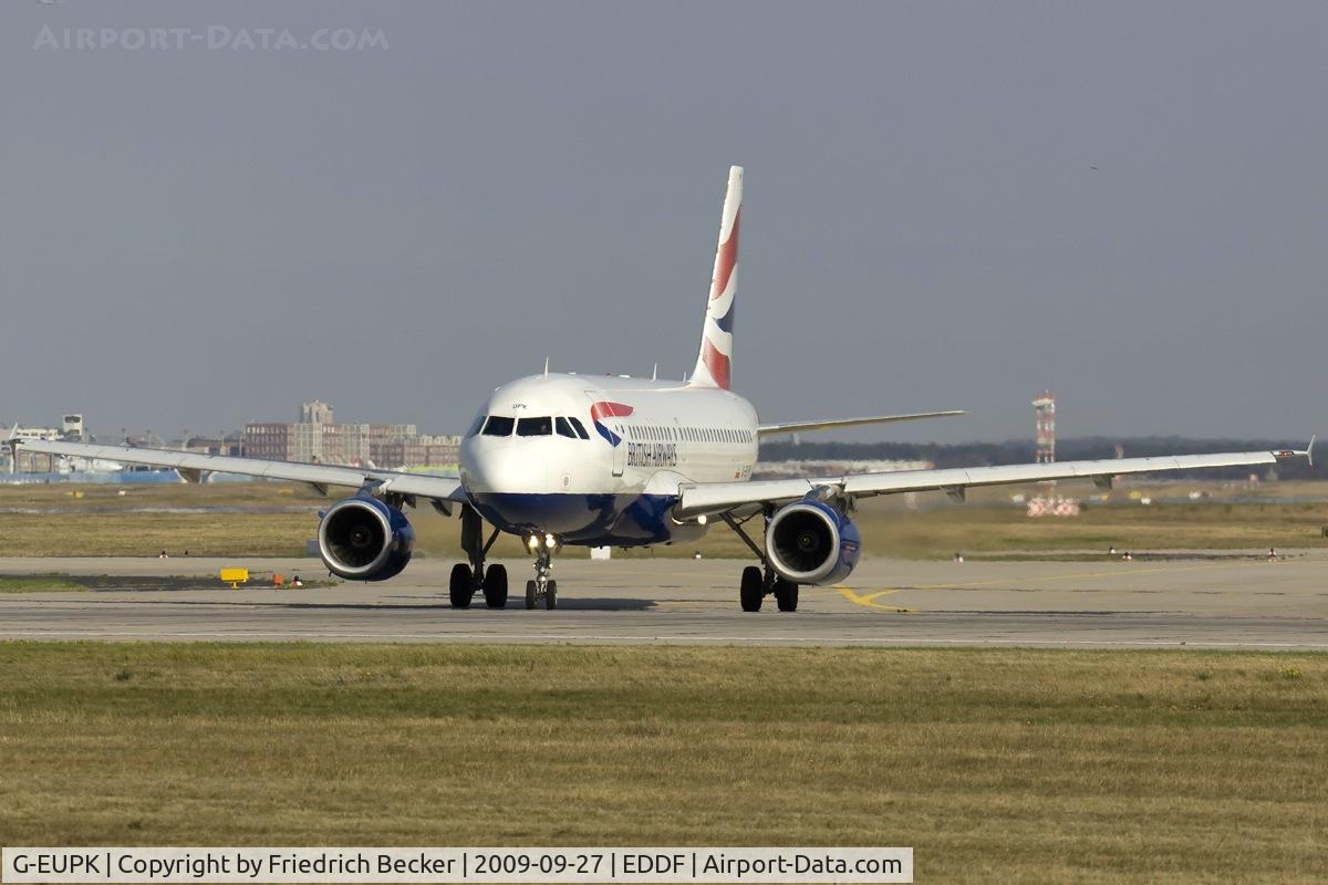 G-EUPK, 2000 Airbus A319-131 C/N 1236, line up