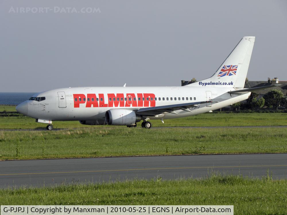 G-PJPJ, 1994 Boeing 737-5H6 C/N 27355, Astraues (Palmair) G-PJPJ in on a day trip form Bournemouth. Departing Runway 08