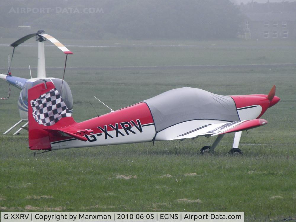 G-XXRV, 2008 Vans RV-9 C/N 90645, Vans G-XXRV parked at the Aeroclub with R44 G-MGAN? behind