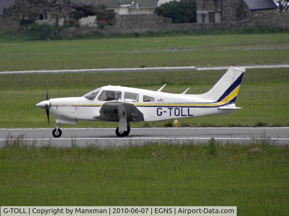 G-TOLL, 1977 Piper PA-28R-201 Cherokee Arrow III C/N 28R-7837025, Departing IOM