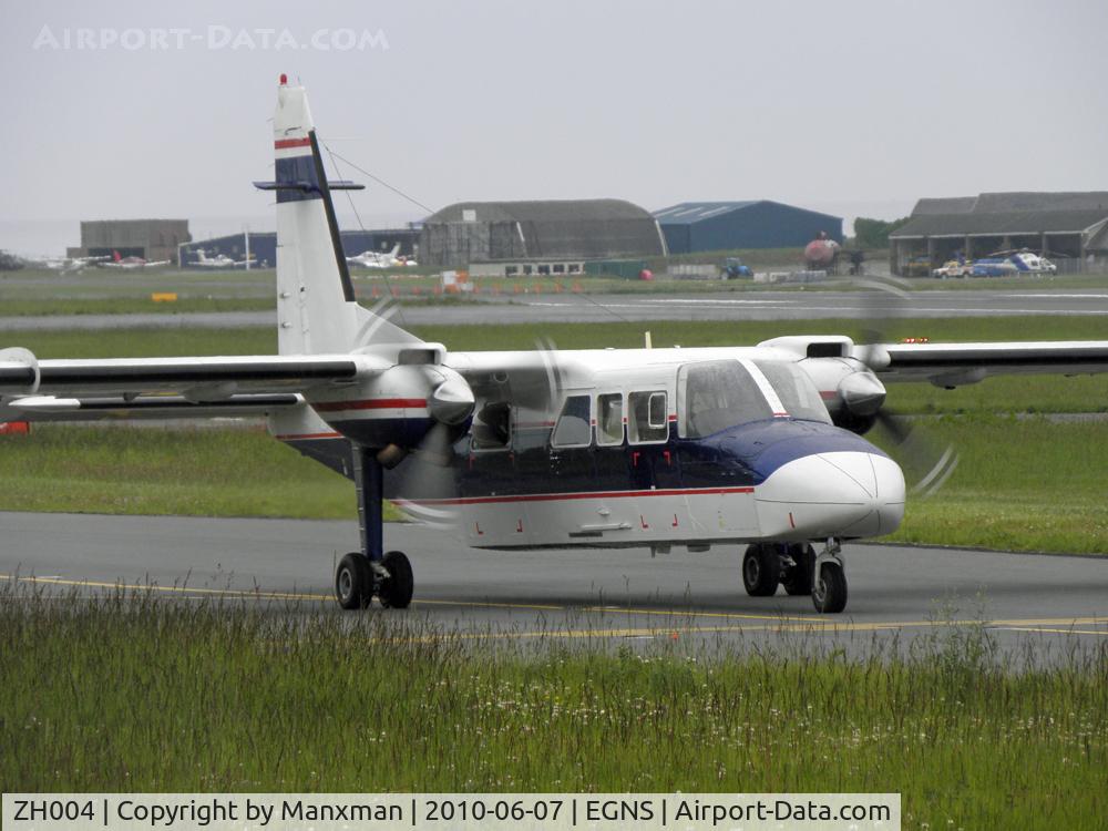 ZH004, 1997 Pilatus Britten-Norman BN-2T-4S Defender 4000 C/N 4009, BN-2 Defender ZH004 holds prior to departure