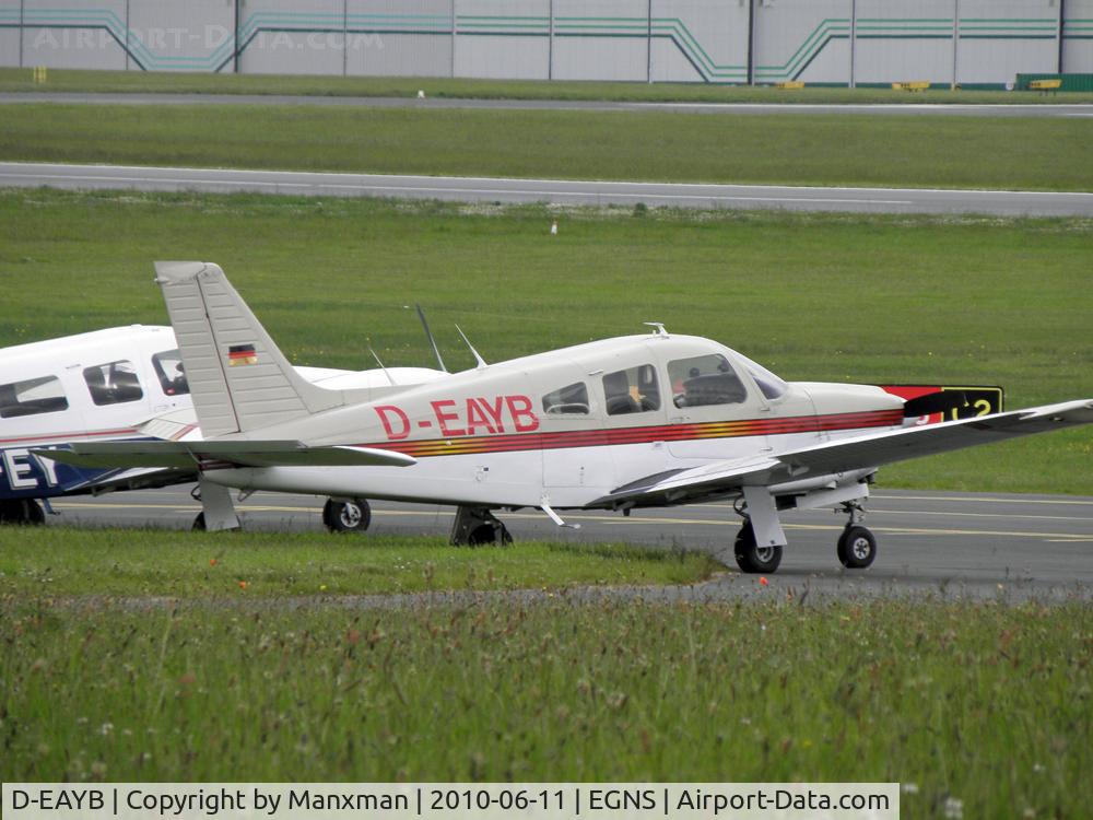 D-EAYB, 1977 Piper PA-28R-201 Cherokee Arrow III C/N 28R-7737112, PA-28 D-EAYB. One of several German visitors over TT